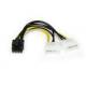 Startech.com LP4PCIEX8ADP 6in LP4 to 8 Pin PCI Express Video Card Power Kabel Adapter