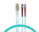 LWL-2-Faser-Patchkabel 30 m LC-ST, 50/125 µm, OM3