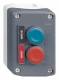 Schneider Electric XALD211 Schneider housing shield MARCHE green and ARRET red 1S1Ö with 2 buttons