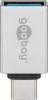 Goobay 56620 USB-Adapter USB-C auf USB-A, OTG, silber, 15 W, 3 A, 5 Gbit/s, USB 3.0