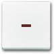 Busch Jaeger 2CKA001751A2814 Busch-Jaeger rocker control changes, davos / studio white w red cap 1789-84