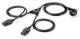 Equip 112220 Y-Netzanschlusskabel Schuko->2xIEC C13 Schwarz/Blau 1,80 m PVC