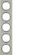 Berker 10152204 Rahmen 5fach R.3 Edelstahl/schwarz