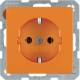 Berker 41436014 Steckdose SCHUKO Q1 orange, samt