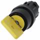 Siemens 3SU10004JC010AA0 key switch without with R 22mm round yellow trigger: O