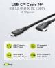 Goobay USB-C™-Kabel 90°, 3 m, schwarz, 3 m - 60 W, 3 A, 5