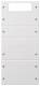 Gira 219503 219 503 Rocker set 5-gang Plus, System 55 pure white