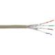 InLine® Patchkab., S/FTP (PiMf), Cat.6A, 500MHz, halogenfrei, Kupfer, grau, 100m