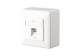 Metz Connect 130C370002-I E-DAT Cat.6A 1-Port AP reinweiß Anschlussdose