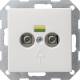 GIRA 040503 Potentialausgleich 2-fach System 55 Reinweiß