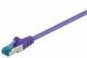 Goobay 93687 CAT 6a Patchkabel, S/FTP (PiMF), Violett - LSZH halogenfrei, Kupfer