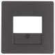 Berker 10336086 central piece for TAE socket Q.1/Q.3 anthracite velvet