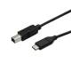 STARTECH.COM USB-C to USB-B Printer Cable - M/M - 0.5 m - USB 2.0
