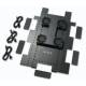 APC Netshelter SX Roof Fan Tray 208-230 VAC Grommets Installation Guide 4xFan black