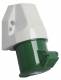 Walther-Werke 110410 Walther Wandsteckdose 16A 4P >50-500V 100-300Hz 10h IP44 Kabeleinf.1o