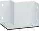 Hager FWKP60100W2R9016 Wandanschlusssteckdose 2-seitig 60x100 weiß