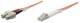 Intellinet 471275 Glasfaser LWL-Anschlusskabel, Duplex, Multimode LC/SC, 62,5/125 µm, OM1, 3 m, orange