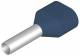 Weidmüller ferrule 2.5 mm ² blue, H 2,5 / 18,5 DZH / BL / SV