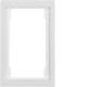 Berker 13097009 frame 1-way with large cutout K.1 polar white glossy