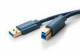 Clicktronic 70090 USB 3.0 cable - high-speed data cable with the connector combination A / B