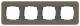 GIRA 0214426 Abdeckrahmen 4f E3 Umbra/Anthrazit