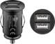 Goobay 44177 12 W Dual-USB car charger - car charger adapter with 2x USB connections (12 W), black
