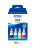 Tintenpatrone Epson 664 4er-Pack Schwarz + Farbe T6646 C13T664640