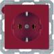 BER SCHUKO-Steckdose Berker Q1 41436012 rot, samt