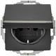 Berker 47466086 Steckdose SCHUKO mit Klappdeckel Q.1/Q.3 anthrazit samt