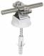 Dehn + Soehne 274160 DEHN conductor holder NIRO f. Rd 8-10 mm, m. Wood screw u. K-dowel D 8mm