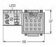 Turck FW-D9TLEDKU9PG-W-FC-ME-SH-8.5 Sub-D connector angled 6604220