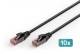 DIGITUS CAT 6 U-UTP outdoor patch cord Cu PE 10 pcs. AWG 26/7 length 5 m black sheath color