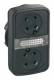 Schneider Electric ZB5AW7A9 Schneider illuminated double pushbutton flat/flat without key plate