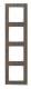Merten MEG4040-3674 M-Pure Decor frame 4-fold oak/active white