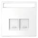 Merten MEG4574-6035 central plate font Schneider Connector 2f lotus white