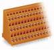 WAGO 737-403 three-tier terminal strip for circuit boards 0.08-2.5 mm² orange