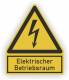Cimco 182734 warning sign foil flash electrical operating room 244x200mm yellow
