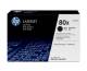 HP 80x 2-pack black LaserJet toner cartridge