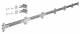 HAGER UT86CN clamp rail univers, 6feldig