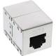 INLINE Patch cable coupling Cat.6 2x RJ45 female shielded