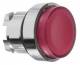 Schneider Electric ZB4BW143 illuminated pushbutton ,, above, red, for LED, chrome
