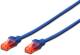 DIGITUS DK-1612-010/B Patchkabel Cat6 U/UTP 2xRJ45 1,0 m blau Hebelschutz Polybeutel