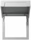 GIRA 265826 mounting frame hinged lid system 55 color aluminum