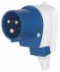 Berker 578101 CEE angle plug 3-pin 16A connection systems grey/blue