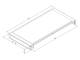 Triton 48,3 cm ( 19 inch )zbh. Hot/cold aisle, ceiling panels, W600/D1200/H100mm, light gray