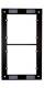 Telecom Behnke 50-4902 Gegenplatte für Module (Größe 2 senkrecht).