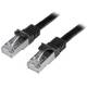Startech.com N6SPAT5MBK 5m Cat6 Patchkabel geschirmt SFTP snagless Gigabit-Netzwerk-Patchkabel schwarz Cat 6 Ethernet-Patchleitung