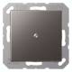 JUNG A590AMO cable outlet, relief Serie A mocha