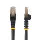STARTECH.COM CAT6a Ethernet Cable - 0.5m - Black Network Cable - Snagless RJ45 Cable - Ethernet Cord - 0.5 m