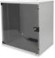 DIGITUS Flat-Pack 12HE Wandgehäuse 595x540x400 Glastür Grau